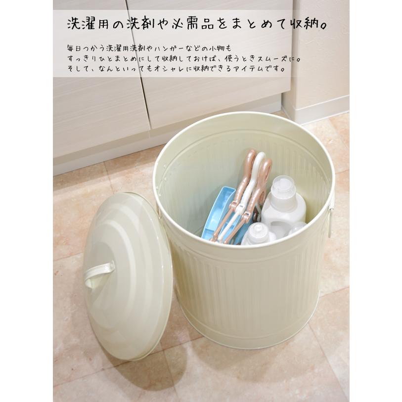 規格変更しました。カラーバケツ LL フタ付き レトロでオシャレな