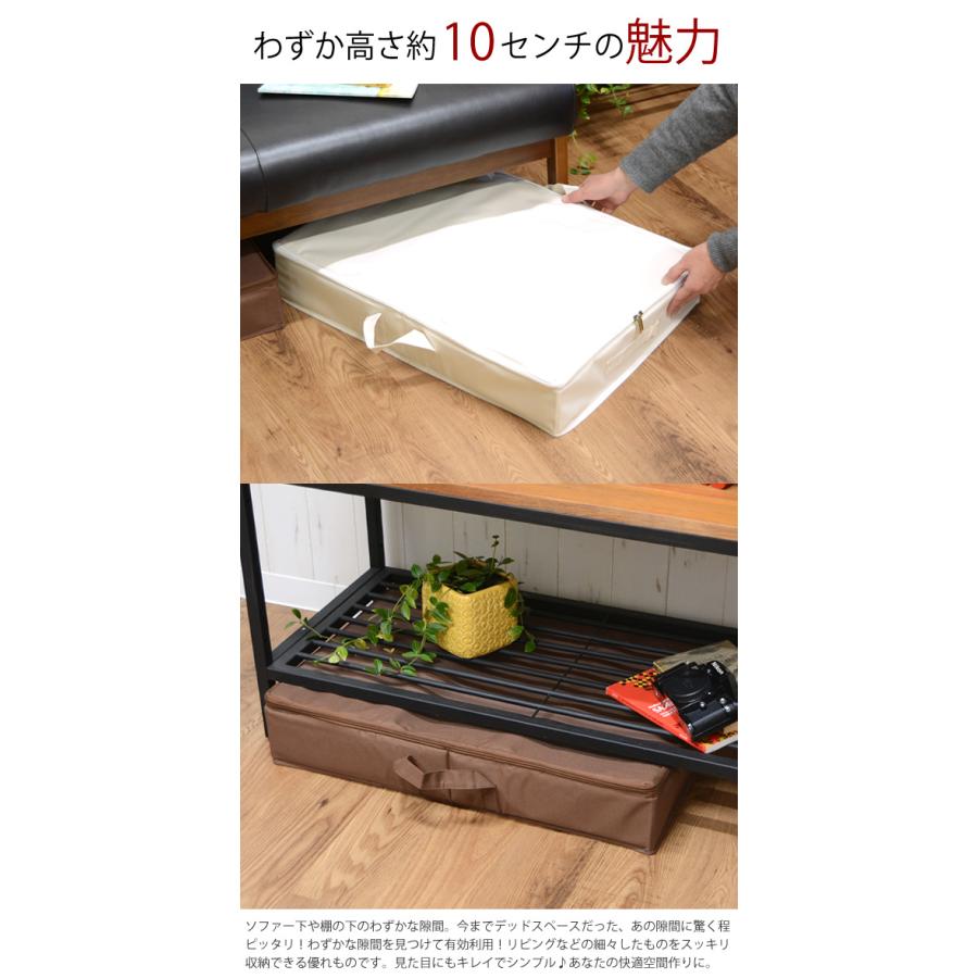 サイドファスナー収納ボックスLL ベット下 ソファ下用 サイドファスナー収納ボックスLL ベット下 ソファ下用