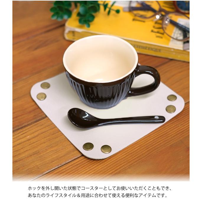 ZA183 レザー風トレイ 15cm×15cm TE メール便送料無料 : hat-shop