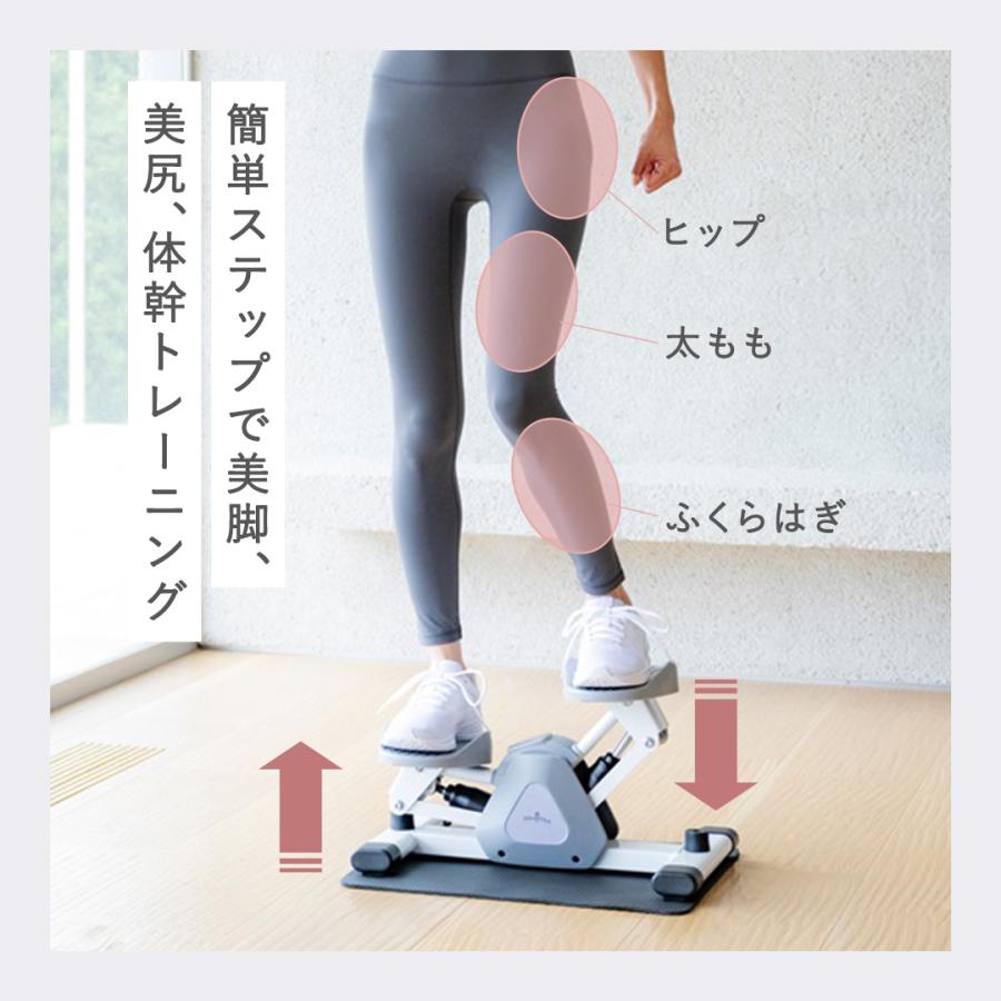 ステッパー 静音 足踏み コンパクト | ホームサイドステップトレーナー