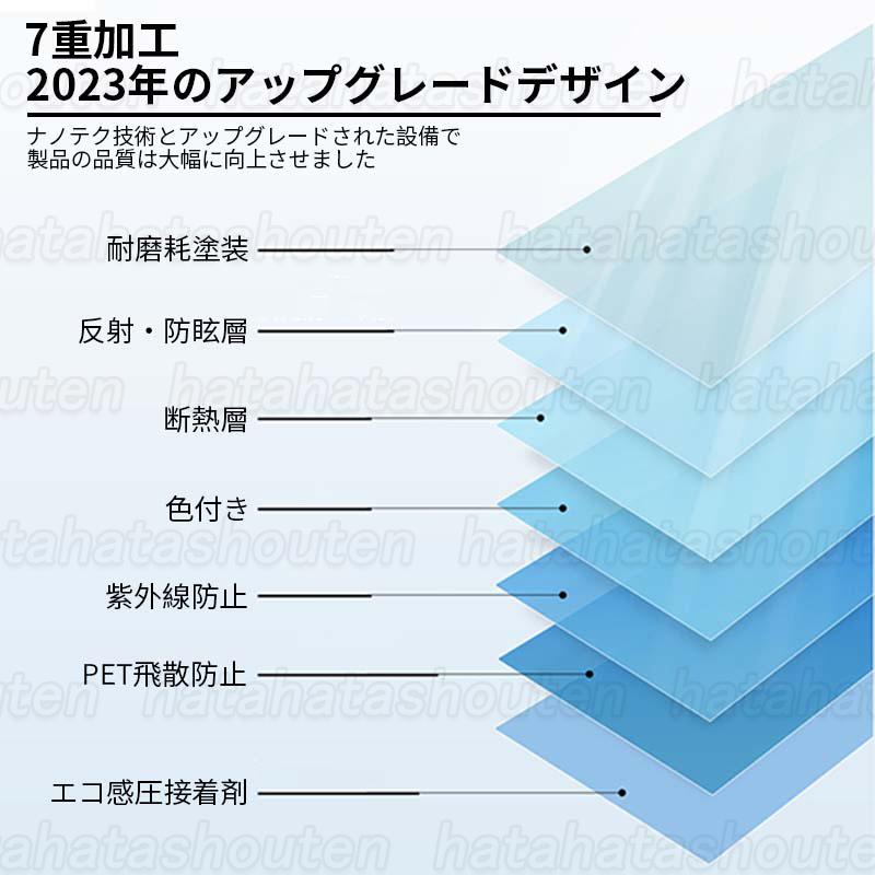 遮光シート 窓 目隠し 窓ガラス シート UVカット 遮光 90×200センチ 大判サイズ フィルム 遮熱 節電 フィルム 断熱 スモーク 紫外線 飛散防止 台風 地震 災害｜hatahatashouten｜17