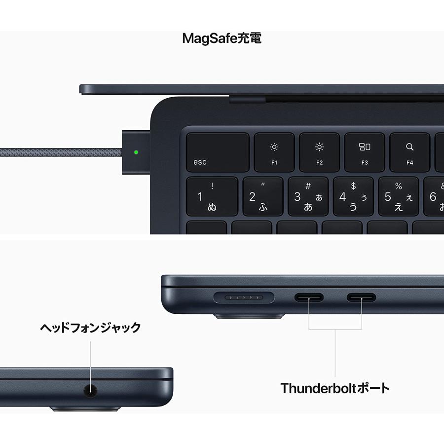 MacBook Air Apple 13.6インチ ミッドナイト 256GB MLY33J/A MacBook Air Apple 13.6インチ ミッドナイト 256GB MLY33J/A