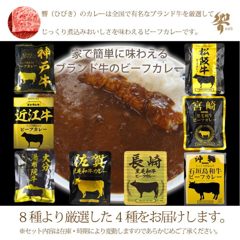 ブランド牛のビーフカレー8種より厳選8袋セット 1人前160g 8袋 中辛 大分牛 松坂牛 近江牛 宮崎牛 神戸牛 など 4種 各２ 計8袋 メール便送料無料 arry8s8 Korezo 秦荘店 通販 Yahoo ショッピング