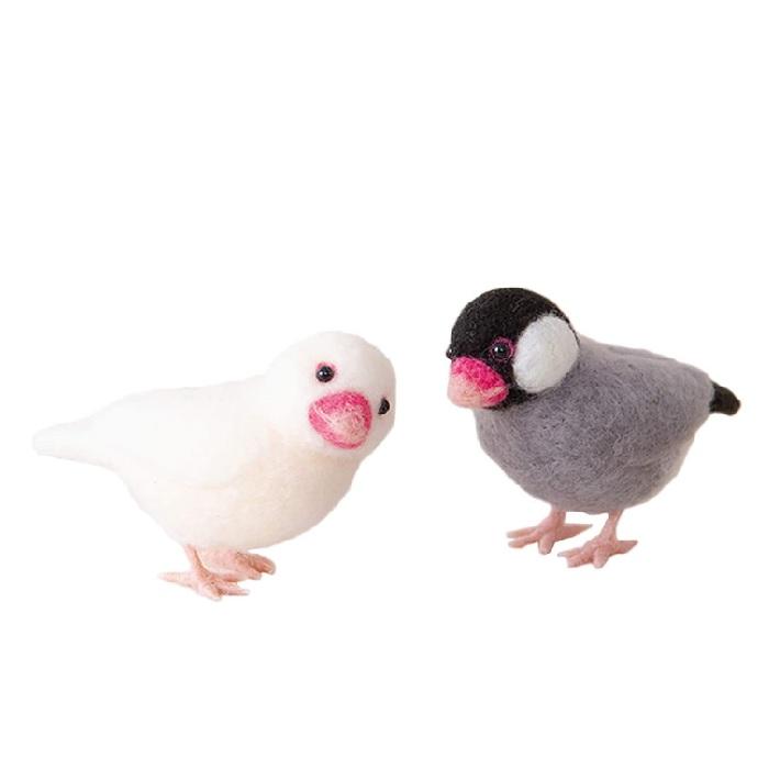 羊毛フェルト キット アクレーヌでつくるかわいい小鳥 ハマナカ 桜文鳥と白文鳥 H441 526 H441 526 旗の村松手芸の村松ヤフー店 通販 Yahoo ショッピング
