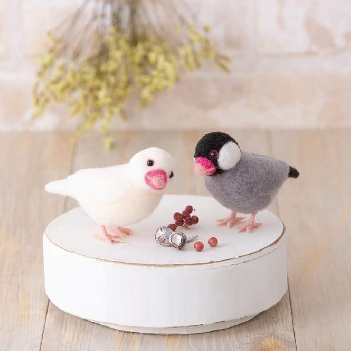 羊毛フェルト キット アクレーヌでつくるかわいい小鳥 ハマナカ 桜文鳥と白文鳥 H441 526 H441 526 旗の村松手芸の村松ヤフー店 通販 Yahoo ショッピング
