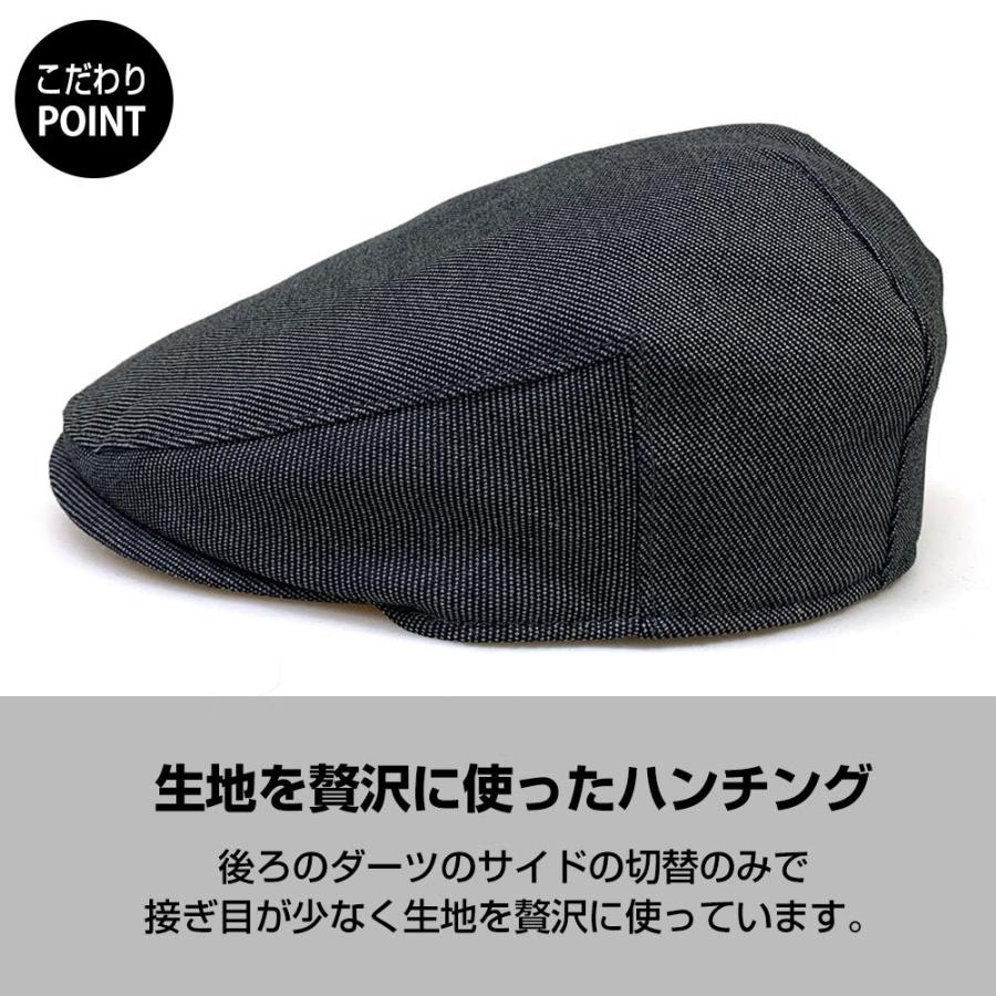 デニム オックスフォードツイル ハンチング マルゼ HATBLOCK 日本製