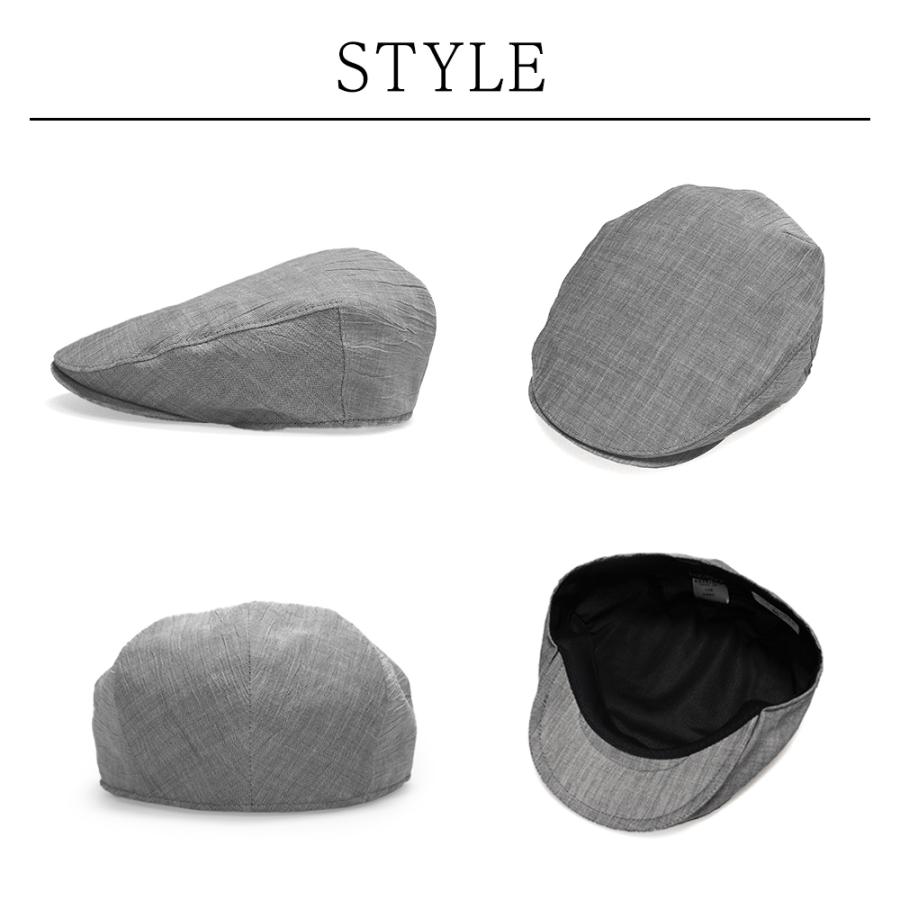 小千谷縮 ハンチング マルゼ 帽子 メンズ ハンチング 大きいサイズ 送料無料 夏 涼しい 国産 麻  通気性 リネン 日本製  50代 60代 70代 ギフト プレゼント |  | 16