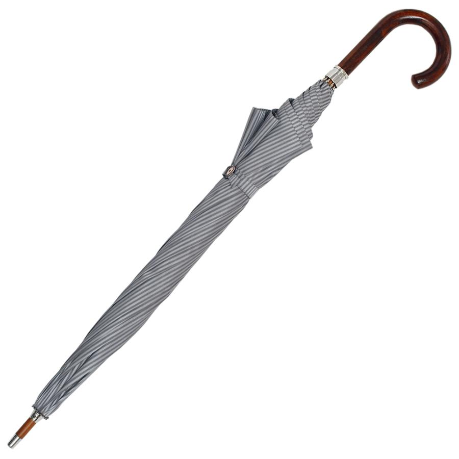 傘 メンズ 日本製 HATCHIBRAFOR 65cm ×8本骨 ストライプジャガード 椿