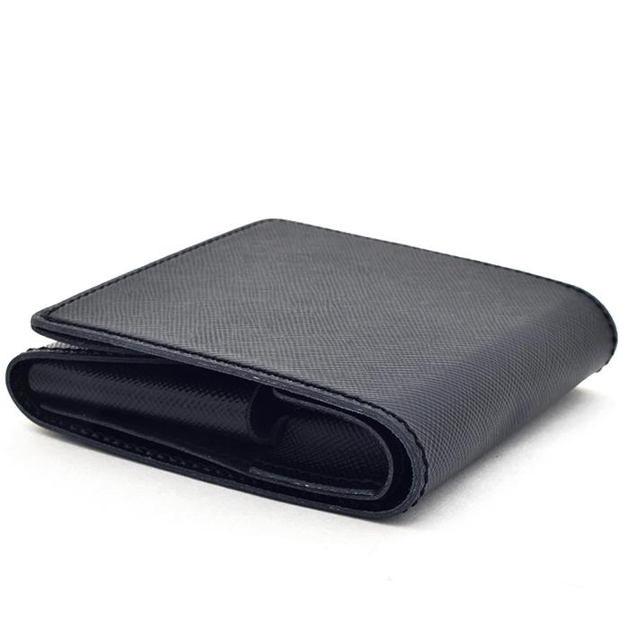 池之端銀革店 二つ折り財布 COM-ONO SLIM 005 JOURNAL（ブラック