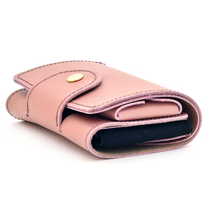 池之端銀革店 三つ折り財布 COM-ONO TINY SERIES 002 BONDING（ピンク