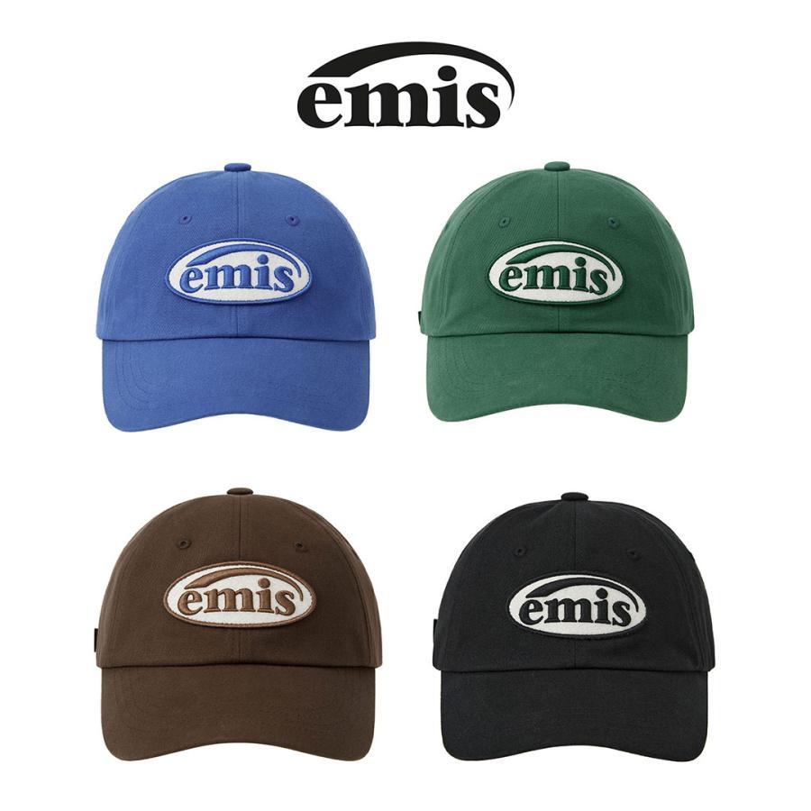 エミス emis ワッペンボールキャップ ブラック emis キャップ 帽子 EMBOSSING LOGO BALL CAP レディース メンズ
