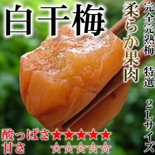 梅干し 酸っぱい梅干し 特選2lサイズ はてなしシリーズ 白干梅 しらぼしうめ 塩分12 1kg 1000g Sirabosi1kg 梅干専門店 古道の梅屋 通販 Yahoo ショッピング