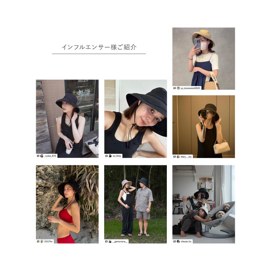 milsa（ミルサ） 帽子 レディース ハット 風とばーぬ 日焼け防止 日よ