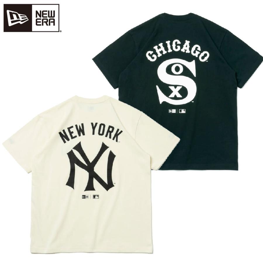 ニューエラ S/S コットン Tシャツ NEW ERA MLB ヤンキース ホワイト