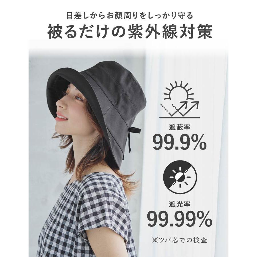 milsa（ミルサ） 帽子 レディース つば広 UV UVカット 日よけ ハット