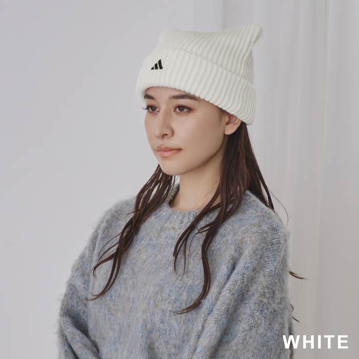 adidas（アディダス） 猫耳 ニット帽 ねこみみ 防寒 洗える キャット