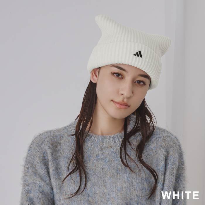 adidas（アディダス） 猫耳 ニット帽 ねこみみ 防寒 洗える キャット