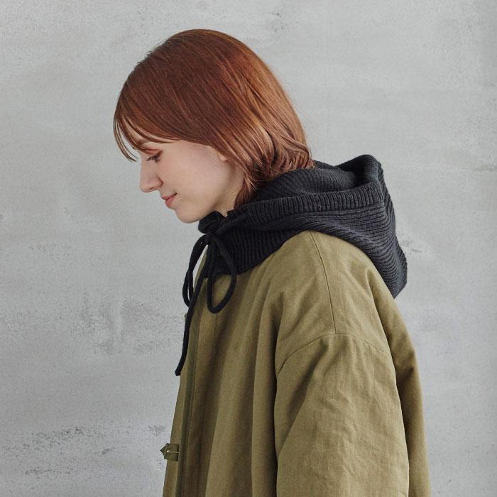 milsa（ミルサ） 帽子 レディース ニット帽 バラクラバ フードマフラー