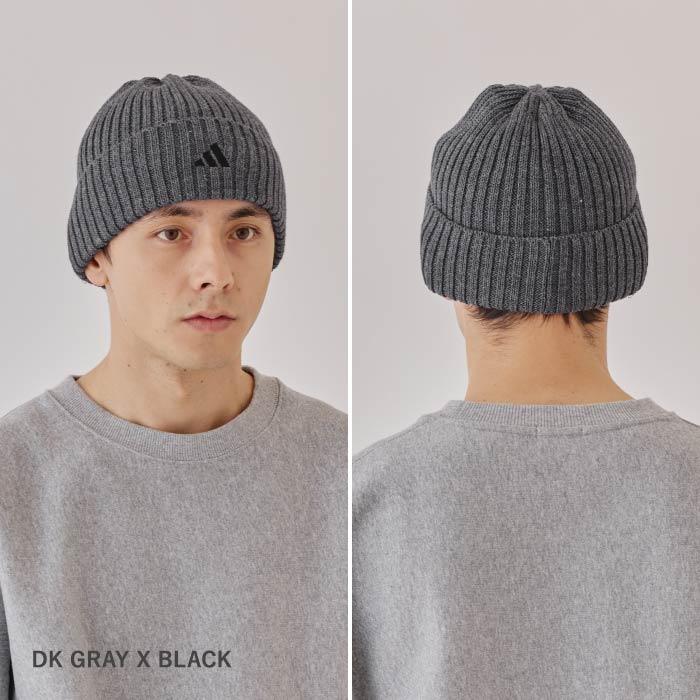 adidas（アディダス） ニット帽 メンズ 防寒 シンプル フリーサイズ