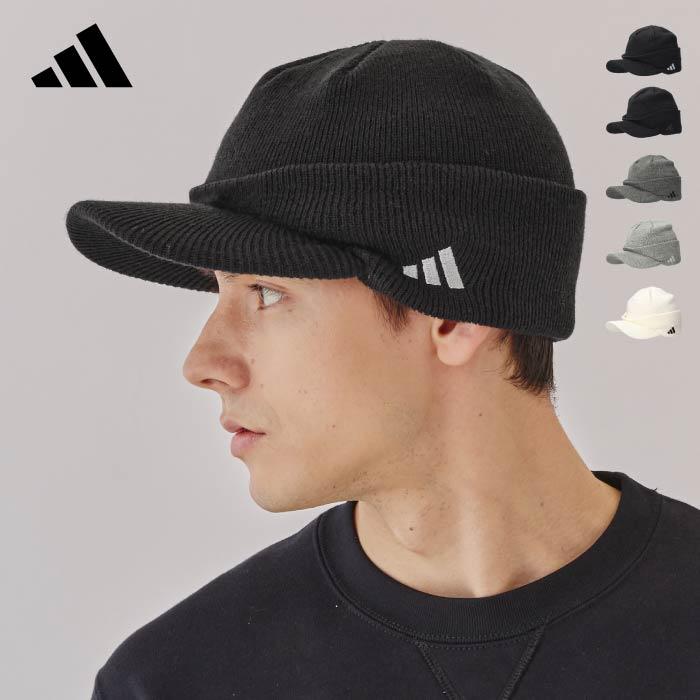 adidas（アディダス） つば付き ニット帽 オスロ 耳当て 防寒