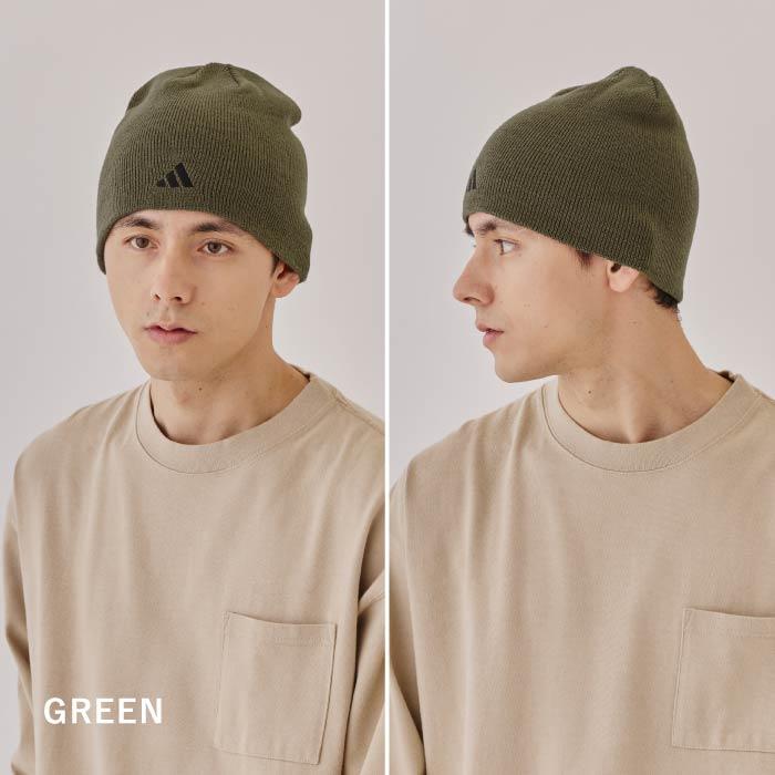 adidas（アディダス） ニット帽 ビーニー 防寒 シンプル 定番 洗える