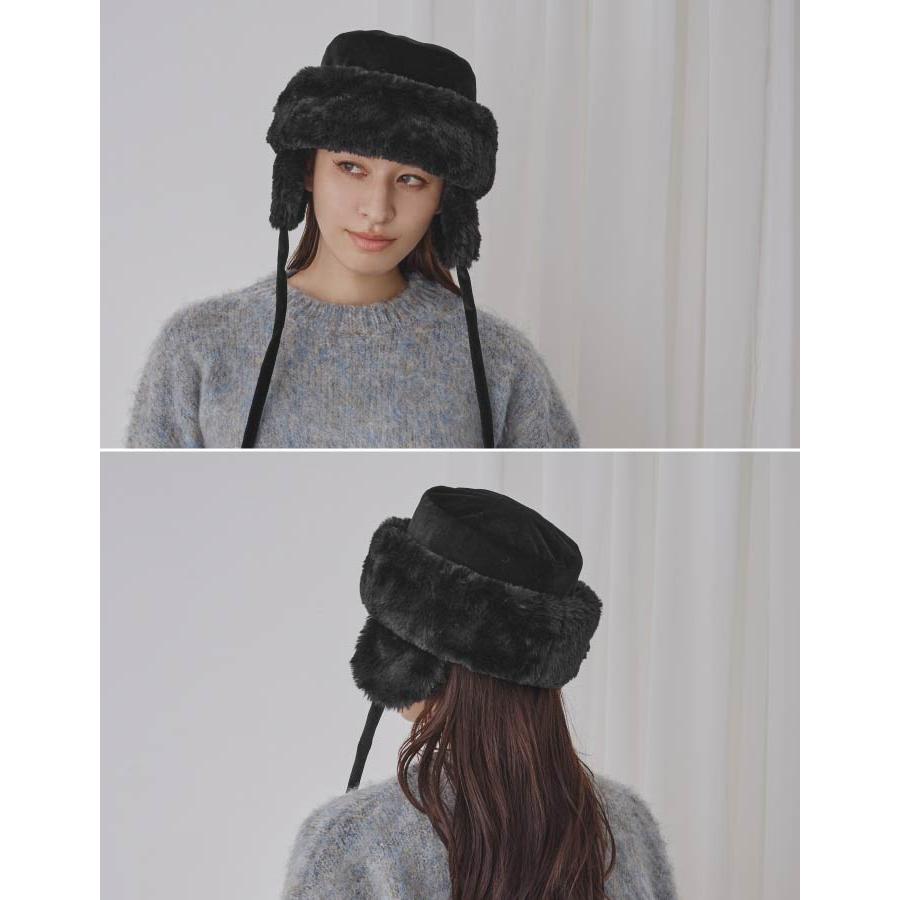 milsa（ミルサ） ファー イヤフラップ トーク 帽子 レディース