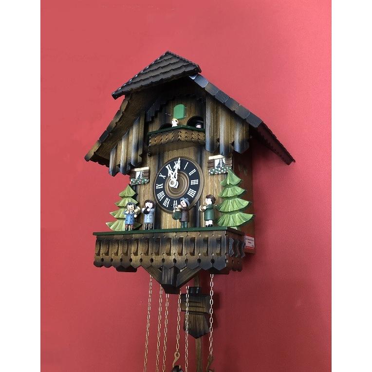 鳩時計 シュバルツバルトの家と楽団オルゴール付(8日巻) ドイツ製 