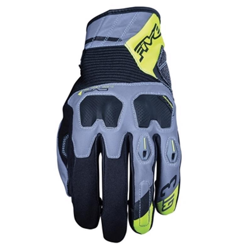 自動二輪車 FIVE ファイブ GT3 WR 地球儀 GREY FLUO YEL ＃L 3882018021430 取寄品 大売り出し