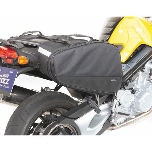 バイク  モトフィズ MOTOFIZZ マルチフィットサイドバッグL ブラック MFK-187 取寄品 セールの画像