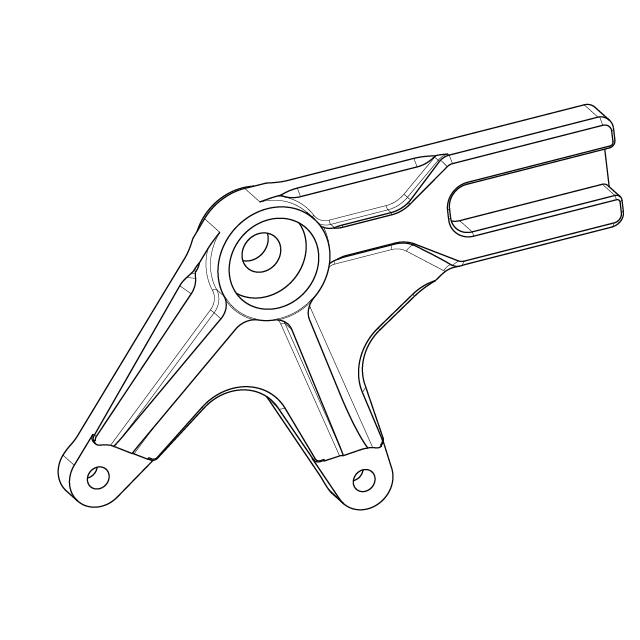 Gcraft リアキャリパーサポート 31262 モンキー125用 31262 モンキー125用 リアキャリパーサポート | Gクラフト