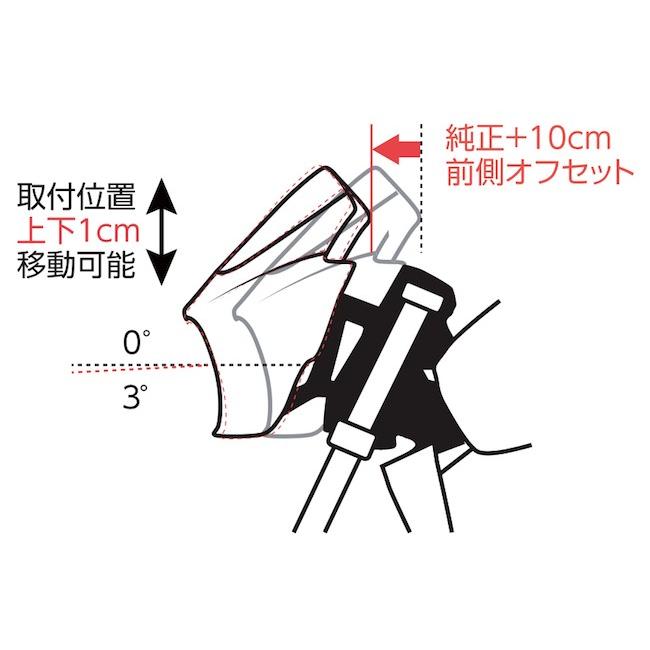 【 安心の定価販売 】 アクティブ カウルマウントステー BLK