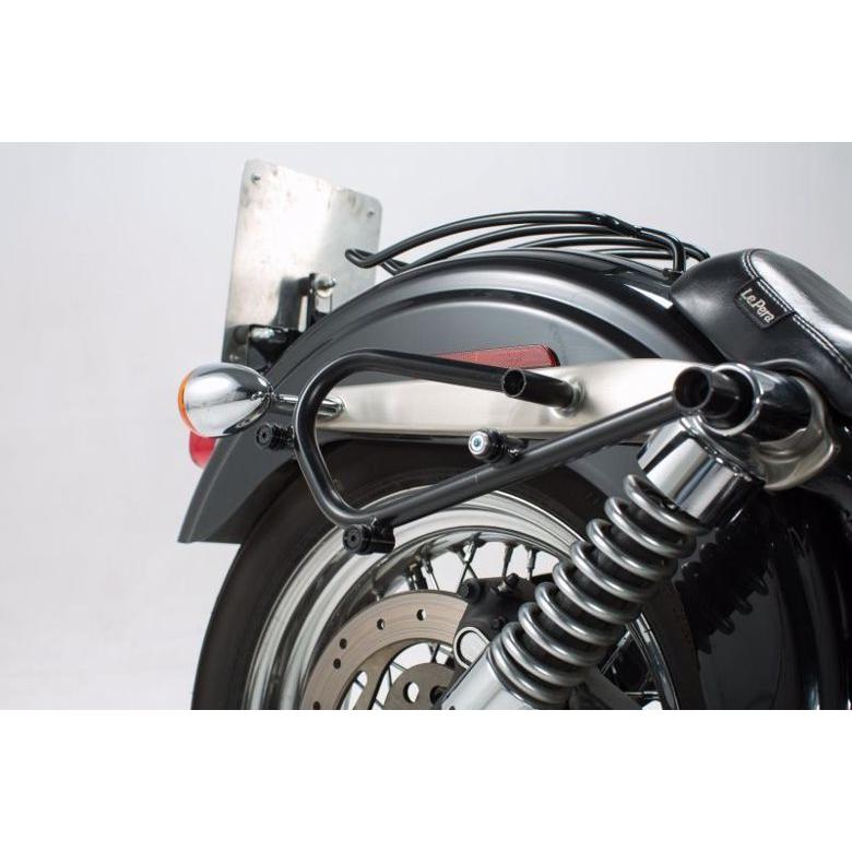 エスダブリューモーテック SWジーメンステック SLC陣営球歴(右) HARLEY DYNA STREET BOB 06-08 LOW RIDER -09 WIDE GLIDE -08 取寄品 車、バイク、自転車-リアキャリア