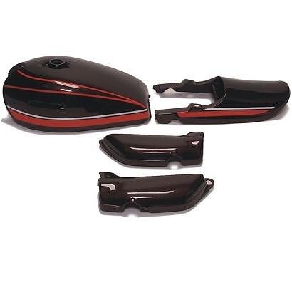 バイクパーツ 外装 ドレミコレクション プレスタンクセット アカタイガー 10006