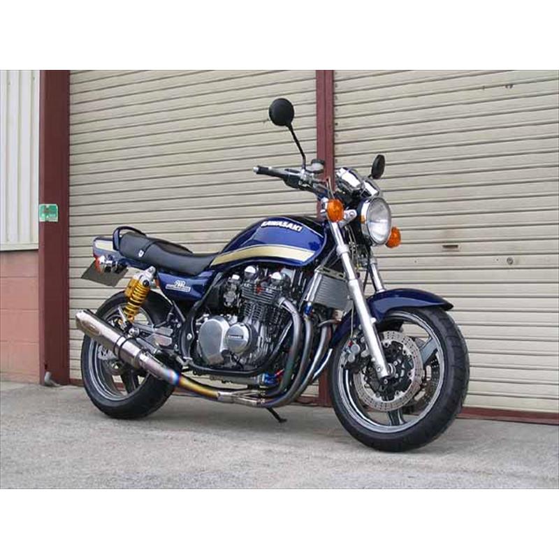 バイク マフラー オールチタンEX タイプ2 PT/カール φ100 ZEPHYR750