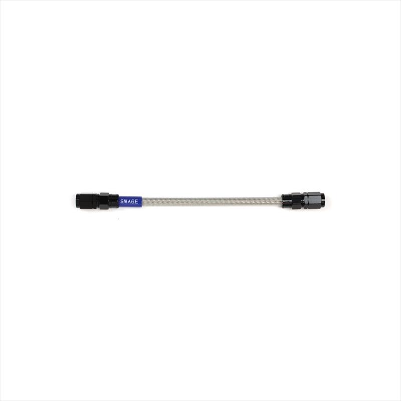SwageLine イージーオーダーホース BLK/クリア SF-SF 450mm (SWAGE-LINE BAK-1010M-0450) ブレーキパーツ SWAGE LINE(スウェッジライン) イージーオーダーブレーキホース 汎用ホース ストレートフィッティング アルミ(レッド ブルー) ブラックスモ