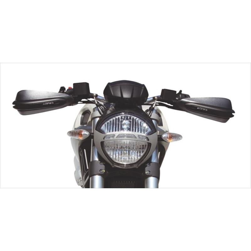 確認用 バイク ハンドル ACE DUAL ROADハンドガード ブラック AC-13046 取寄品