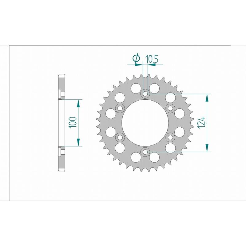 AFAM(アファム) Rスプロケット 520-38 51602-38 : NB・バイク用品はと