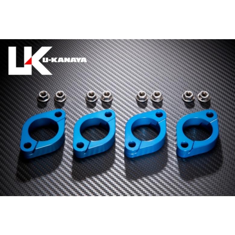 自動自転車 消音装置 ユーカナヤ U-KANAYA ビレットエキゾーストフランジ BLU ZRX400 II EFBLZRX4 取寄品 割引き販売