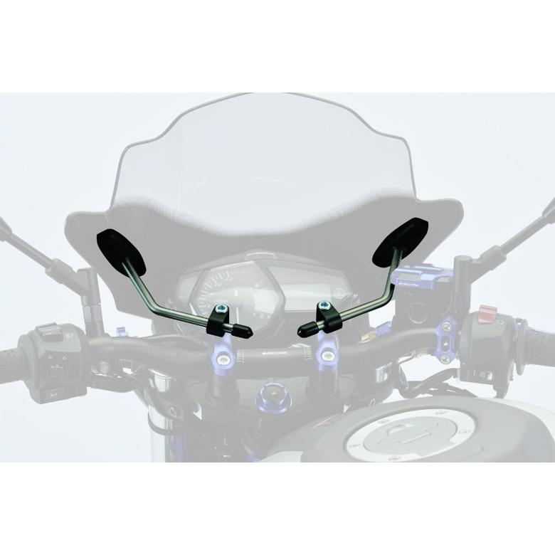 バイク MRA エムアールエー スクリーンセット スピードスクリーン スモーク 汎用ハンドルポストマウントキット付 SET-HKSD-SPS-S 取寄品 セール｜hatoya-parts-nb｜02