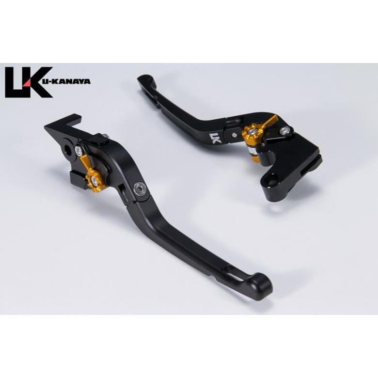 ユーカナヤ レバーセット Rタイプ BK/OR HO078-042-0711 ツヤケシ モンキー125 18- JB02/JB03/JB05