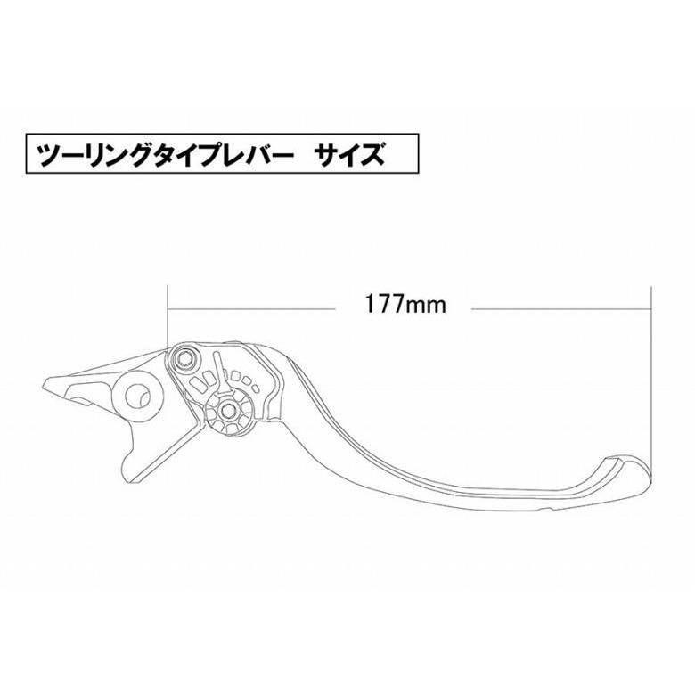 ユーカナヤ レバーセット ツーリング RD/OR HO078-042-0815 ツヤケシ モンキー125 18- JB02/JB03/JB05