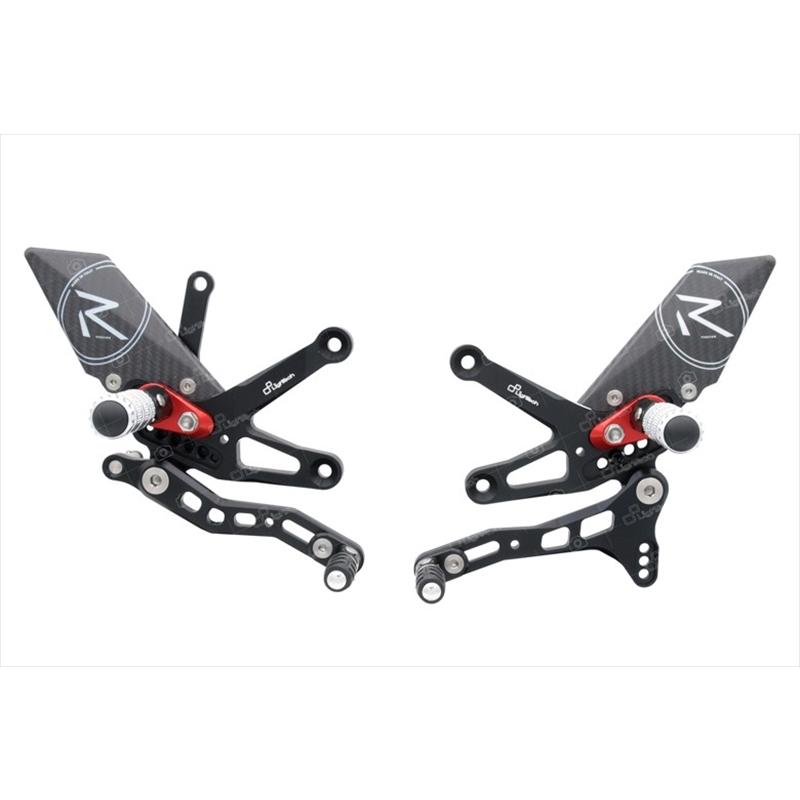 バイク ステップ ライテック 可倒式ADJステップキット R-Ver BLK ZX