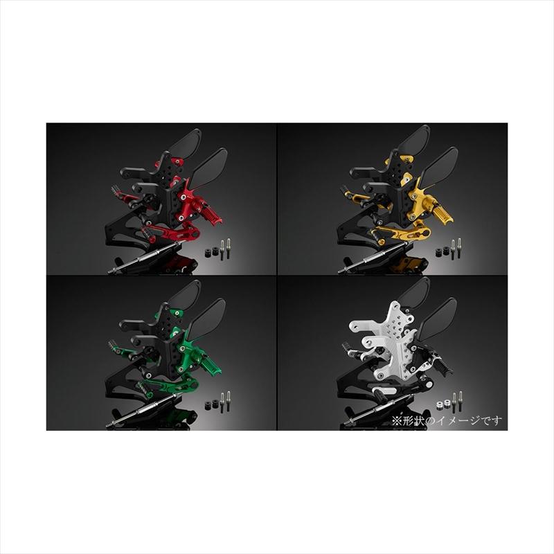 バイクパーツ ステップ バイカーズ バックステップ レッド K0402-RED