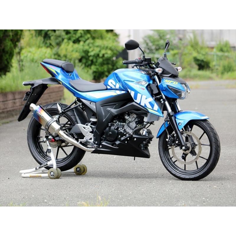 マフラー ダブルアールズ WR`S フルEX ST-OVAL 焼き色タイプ GSX-S125