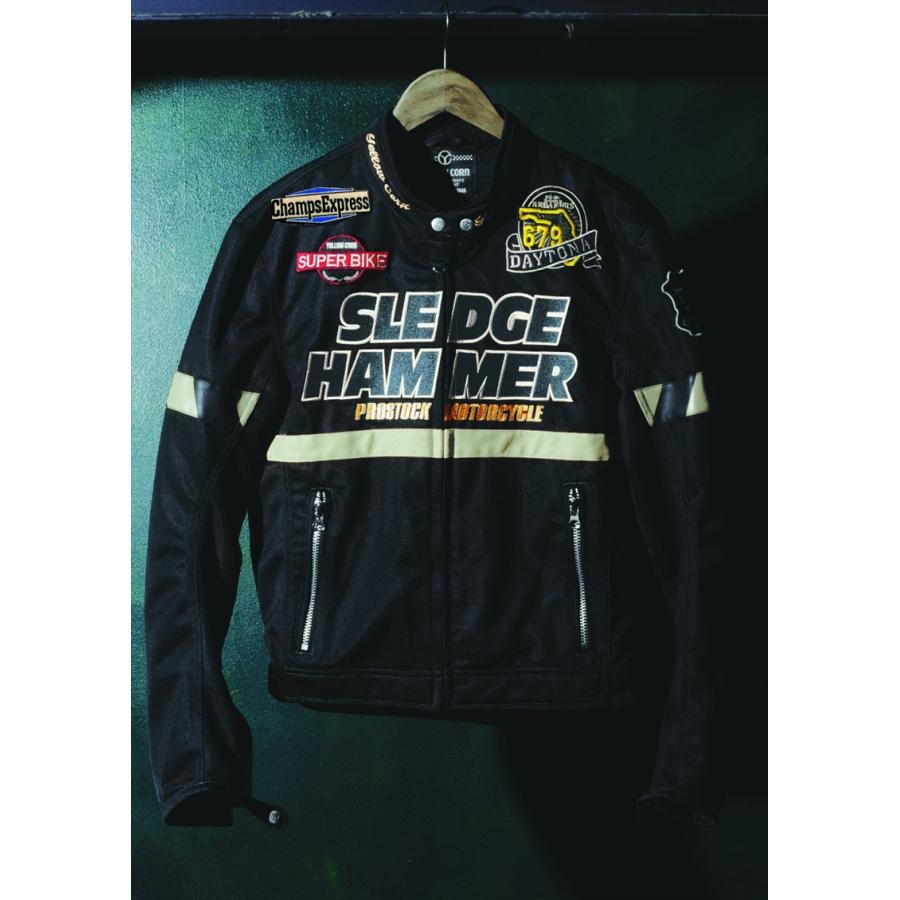 YELLOW CORNメッシュ ジャケット Lサイズ バイクパーツ ウェア イエローコーン メッシュジャケット #L BB-2108