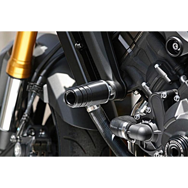 バイク STRIKER ストライカー ガードスライダーアッパー 黒ジュラコン MT-09 TRACER XSR900 SS-GS124A-F1 取寄品 セール_1