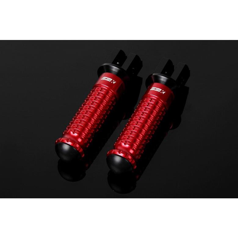 エスエスケイ スピードラ SSKSPEEDRA アルミ削タンデムステップ スタンダード パッセンジャー用 取付部カラー:ブラック ステップバーカラー:レッド 取寄品