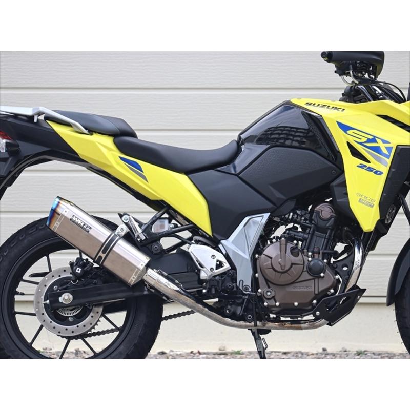 スズキVストローム250SX SS-OVALタイプフルエキゾーストソリッドチタン バイクパーツ マフラー ダブルアールズ フルEX SS-OVAL ソリッドチタン