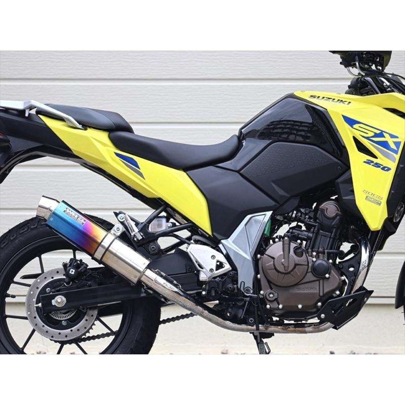 バイクパーツ マフラー ダブルアールズ フルEX ラウンド・焼き色チタン