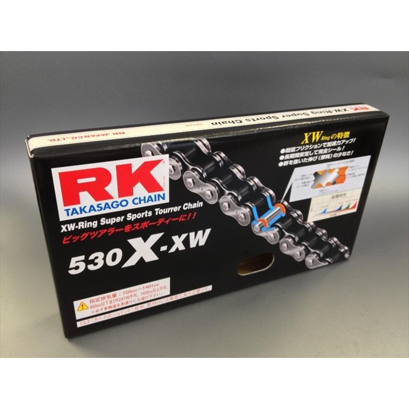 バイク RK CHAIN RKチェーン 100％本物保証 取寄品 RK530X-XW セール 120L 特別セール品